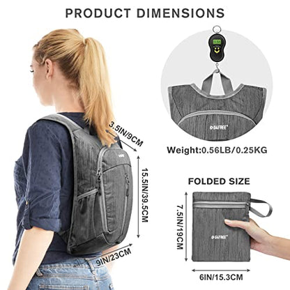 G4Free 10L Hiking Backpack Small Travel Hiking Daypack Lightweight Packable Backpack Casual Foldable Shoulder Bag | Lightweight Packable Daypack, Casual Foldable Shoulder Bag, Dark Grey - color: Dark Grey