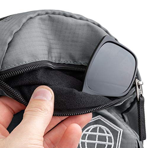 TRIPPED Travel Gear Granite Grey 35L Foldable Backpack, Lightweight, Packable, with Padded Shoulder Straps, Ideal for Travel, Hiking, and Everyday Use - color: Granite Grey