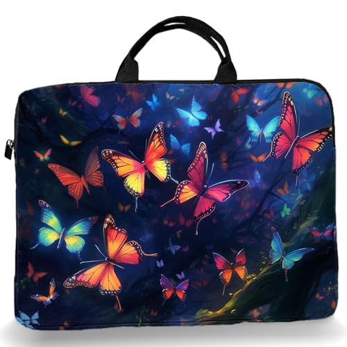 15-Inch Laptop Sleeve – Stylish, Lightweight, Shockproof, Water-Resistant Case for Lenovo, HP, Dell, Asus Notebooks - Butterfly - color: Butterfly