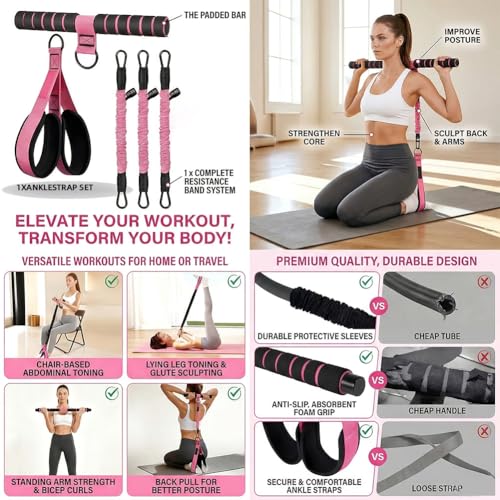 New Pedal Resistance Band with Handle, Sturdy Material, Multifunctional Adjustable, Weight 30lbs 60lbs 90lbs, Suitable for Full-Body Workouts, A Portable Fitness Tool Suitable for Both Men and Women