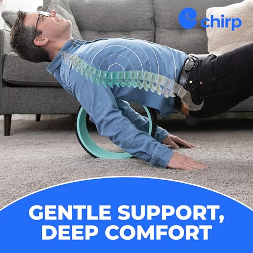 Chirp - Ultimate Back + Neck Bundle | 4-Pack Wheel Foam Roller Set for Back & Neck Pain Relief, Posture Corrector for Alignment & Support, 500lb Capacity, Includes Carrying Case, Mint
