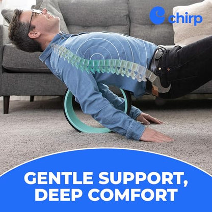 Chirp - Ultimate Back + Neck Bundle | 4-Pack Wheel Foam Roller Set for Back & Neck Pain Relief, Posture Corrector for Alignment & Support, 500lb Capacity, Includes Carrying Case, Mint