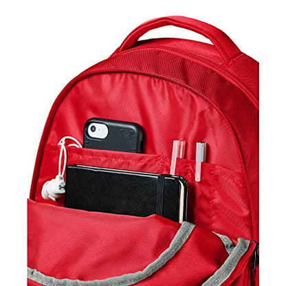 Under Armour Unisex Hustle 5.0 Backpack - color: Red (600)/Silver