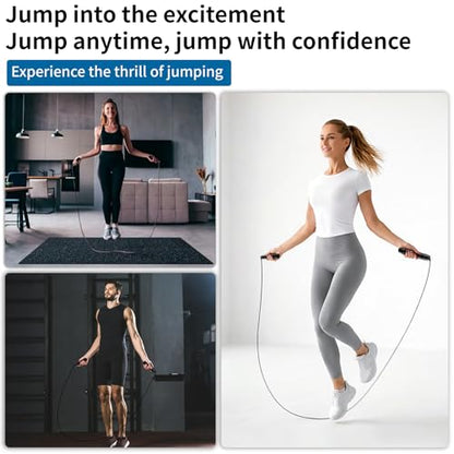 Bulk 50 Pack Jump Ropes, Steel Cable with Ball Bearings for Tangle-Free Rapid Speed Jumping, Adjustable Skipping Rope with Comfortable Foam Handles for Gym, Fitness Class, Home Workout
