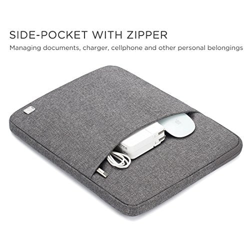 NIDOO 13 inch 14 Inch Laptop Sleeve Case Water Resistant Carrying Bag for 14" MacBook Pro M4 M3 M2 M1 / 13.5" Surface Laptop 5 6/14" ThinkPad X1 Carbon Yoga 7i / 14" Swift GO 14 / Asus ZenBook 14 - color: Grey, size: 12.5-13 Inch / 2017 New MacBook Pro