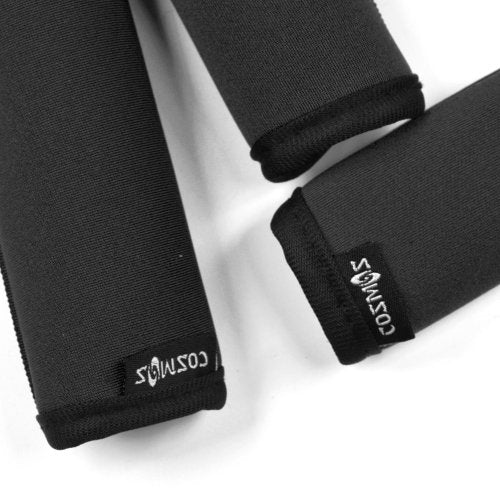 Cosmos Pack of 3 Neoprene Luggage Handle Wrap Handle Grip Luggage Identifier for Travel Bag Luggage Suitcase (Black Color) - color: Black Color