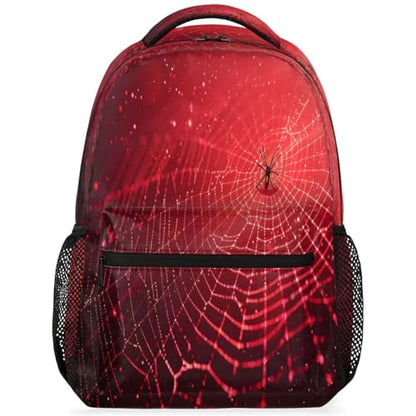 Spiders Web Laptop Backpack for Women 17 inch Backpacks Lightweight Computer Bag Rucksack Casual Daypack Work Travel - color: Multicolor-1