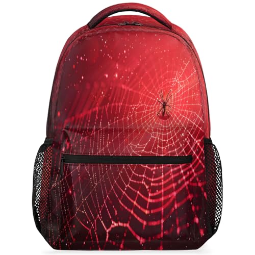 Spiders Web Laptop Backpack for Women 17 inch Backpacks Lightweight Computer Bag Rucksack Casual Daypack Work Travel - color: Multicolor-1