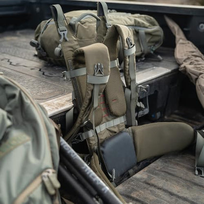 BOG Inception Backpack Frame and Helix Pack with Lightweight Design, YKK Zippers, Durable Build for Hunting, Backpacking - style: Inception M/L (Frame)