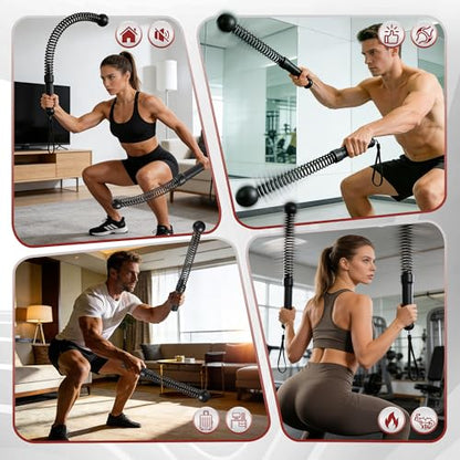 Battle Ropes Cordless & Ropeless for Home Gym – Portable Workout & Exercise Rope for Strength Building, HIIT & Low-Impact Training