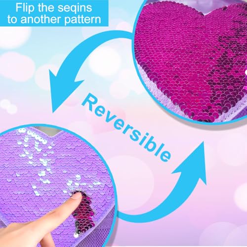 gxtvo 3PCS Transparent Backpack Heavy-Duty Set for Women & Teen Girls, 17" See Through Bookbag with Rainbow Strap, Purple Sequins Clear School Bag - color: Purple Sequins Clear Backpack Set