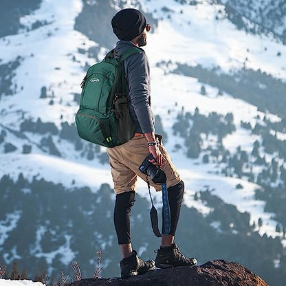 G4Free 40L Lightweight Packable Hiking Backpack, Waterproof Travel Daypack - color: Dark Green