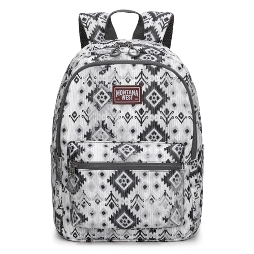 Montana West Backpack Purse for Women Western Aztec Backpack Purse Lightweight Casual Daypack for Travel - color: Black