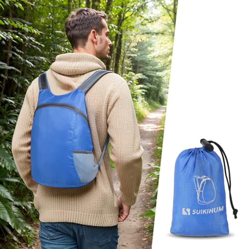 20L Ultra Hiking-Daypack Lightweight Foldable Travel Packable Backpack for Camping Cycling Outdoor,Sapphire - color: Sapphire