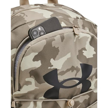 Under Armour Hustle Sport Backpack - color: (200) Taupe Dusk / Timberwolf Taupe / Metallic Gun Metal