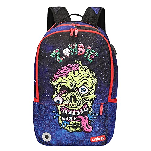 Graffiti Backpack for School, 20L Casual Daypack, Designer Laptop Backpack for 15.6 Inch Laptop - color: Skull Pattern