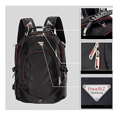 18.4 Inches Laptop Backpack Fits up to 18 Inch Gaming Laptops for Dell, Asus, Msi,Hp (Black)
