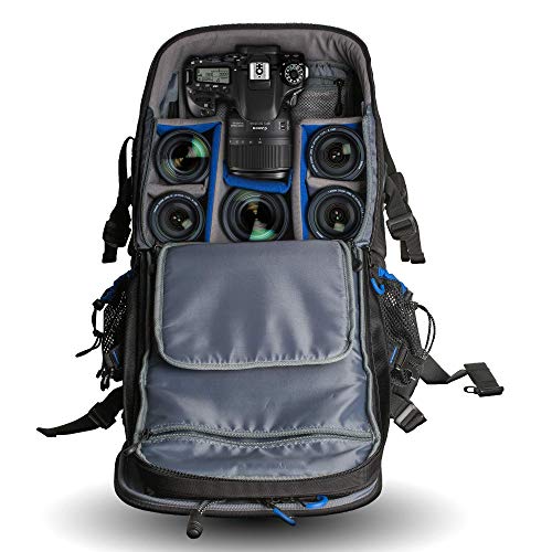 Ultimaxx Extra Large Camera DSLR/SLR Backpack for Nikon, Canon, Sony, Panasonic, Pentax, Olympus, and Fuji Cameras—an Outdoor Hiking/Travelling Backpack with 15.6 Laptop Compartment - color: Extra Large