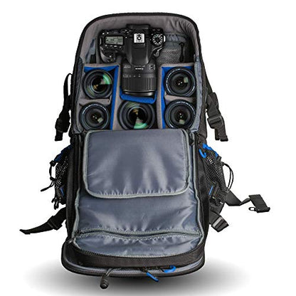 Ultimaxx Extra Large Camera DSLR/SLR Backpack for Nikon, Canon, Sony, Panasonic, Pentax, Olympus, and Fuji Cameras—an Outdoor Hiking/Travelling Backpack with 15.6 Laptop Compartment - color: Extra Large