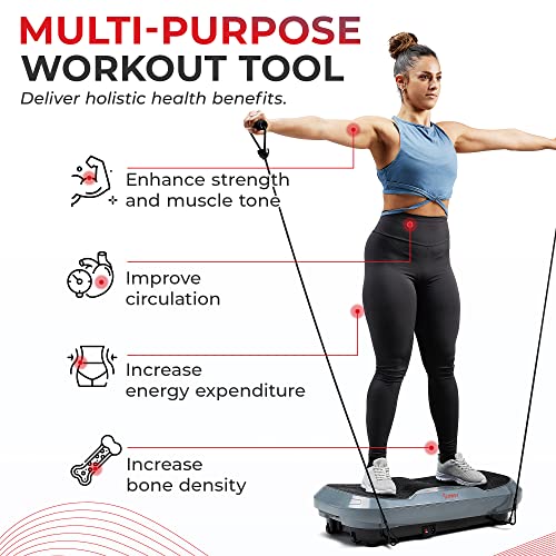 Sunny Health & Fitness Fitboard Vibration Platform Exercise Machine with Multiple Speed Settings and Vibration Modes for Multipurpose Workouts - size: 3D
