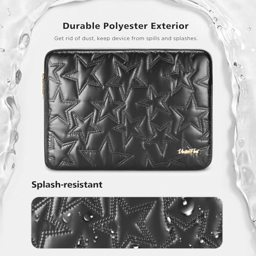 15 16 inch Laptop Sleeve Case for 15" MacBook Pro/Air M5 M4, 16" MacBook Pro M5 M4 Max, 15" Surface Laptop 6, 15" IdeaPad Slim 5i Gen 9 ｜ 3i Gen 8/9, 16" XPS 16, HP Laptop Bag Cover, Black - color: Black, size: 15-16 inch / Macbook 15 16