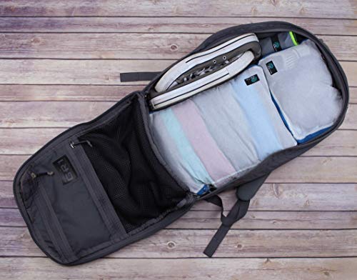 Acteon Compression Packing Cubes - 2 Pack Clean Dirty Separate Zipper - Lightweight Travel Packing Cubes for Luggage - Suitcase Organizer Travel Cubes - Large Small Laundry for Clothes Shoes Makeup - color: Concourse