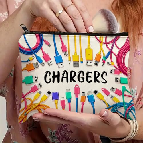 Vibrant Makeup Bag - Double-Sided Print Travel Organizer, Soft Cosmetic Pouch for Women, Ideal Gift for Birthday Graduation Christmas (White, Style D) - style: Style D
