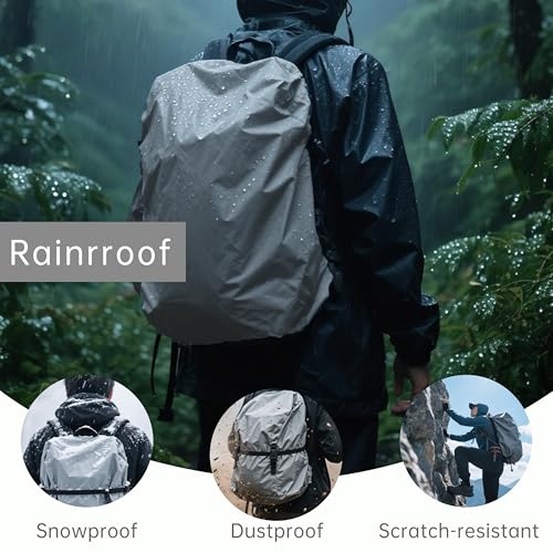 Waterproof Rucksack Cover Backpack Rain Cover 30L-100L for Travel Climbing Hiking (Grey, 40L-50L) - color: Grey, size: 40L-50L