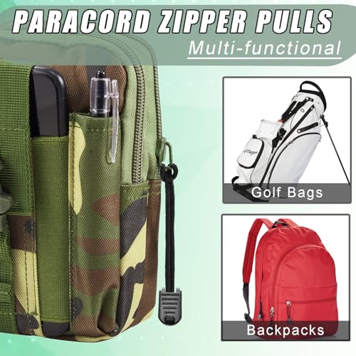 10 Pack Backpack Replacement Zipper Pulls Black - color: Black