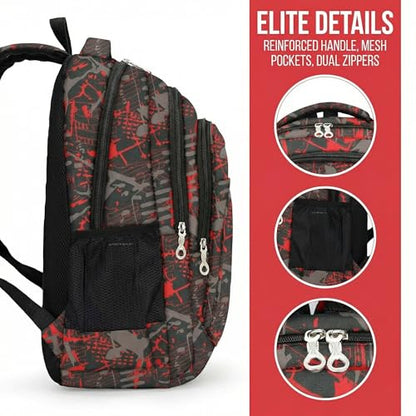 rickyh style School Backpack Travel Bag for Men & Women Lightweight College Back Pack with Laptop Compartmen - color: 07zhua