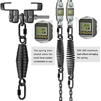 Dolibest Heavy Duty Steel Beam Hanger, Heavy Bag Mount, I Beam Heavy Bag Hanger for Punching Bag Hanger Boxing Muay Thai Training (with Spring) - color: A: I- beam hanger with Spring
