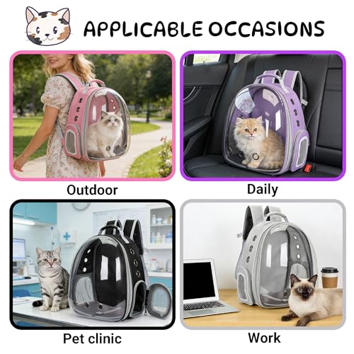 Cat Bubble Backpack Carrier for Small Medium Dogs Cats Carrying Bag, Airline Approved Pet Travel Carrying Bag Dog Hiking Walking Outdoor Backpack (Blue) - color: Blue