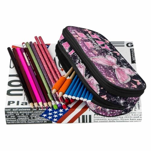 Personalized Back to School Backpacks For Girls, Custom Butterfly Backpack For Kids, Customized Name Backpacks, Custom Bookbag Set Gifts for Daughter Granddaughter - color: D03