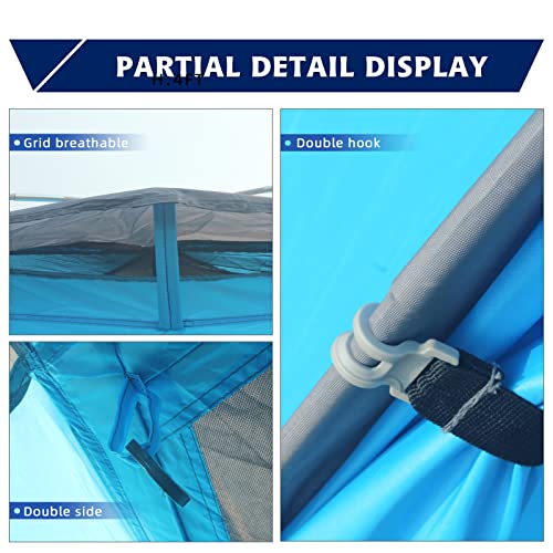 7.2 × 4 × 4 Feet Single Backpack Tent, Waterproof Camping and Hiking Tent can be Used by One Person, Light and Durable - color: Blue