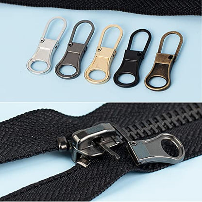 Mizeer Small Zipper Pulls for Clothing, Perfect for Small Hole Zippers, Detachable Zipper Pull Tab Replacement for Clothing Jackets Boots Purse 4PCS Gunblack - color: 4pcs GunBlack