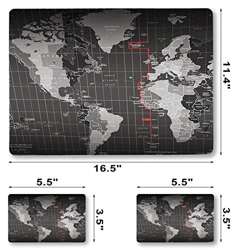 ArtSo Laptop Skin Sticker Decal,16.5” 17” 17.3 inch Laptop Universal Netbook PC Notebook Vinyl Reusable Skin Sticker Cover Art Case Protector Personalized, Free 2 Wrist Pad,World Map - color: World Map