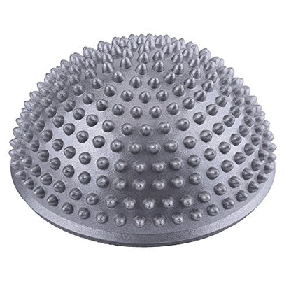 VGEBY Massage Semi Circle Ball, Foot Massage Half Ball Balance Exercise Pods Spiky Kit for Deep Tissue (Color : Silver)