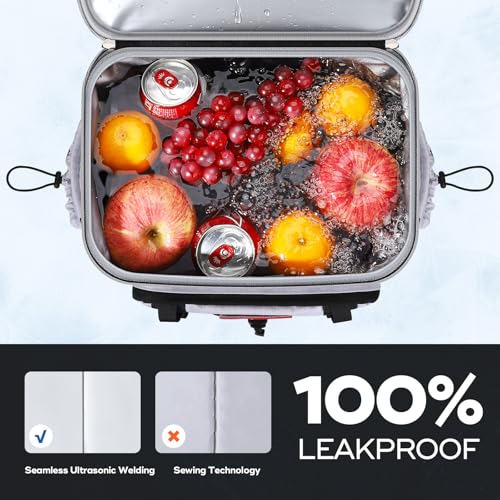 Maelstrom 35/50 Can Insulated Backpack Cooler, Leakproof Soft Lunch Ice Bag - color: White, size: 50 Can