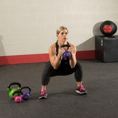 Body-Solid Vinyl Coated Kettlebells with Kettle Grip Handles, Perfect Kettlebells for Weight Training and Core Workout Exercise Equipments - style: 30lbs.
