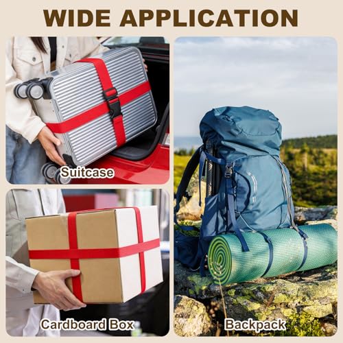 PATIKIL Utility Straps with Quick Release Buckle, (1 Inch x 8 Feet, Dark Green) (3 Pcs) Adjustable Luggage Polyester Straps Backpack Webbing, Suit for Sleeping Bag/Camping/Hiking - color: Dark Green, size: 1 Inch x 8 Feet