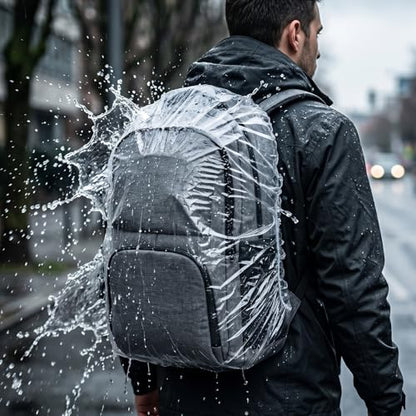 10 Pack Waterproof Backpack Rain Cover Disposable Lightweight Back Pack Covers Elastic Protector Bag Rain Cover for Backpacks Outdoor Hiking Cycling Camping Travel Emergency 15L-40L