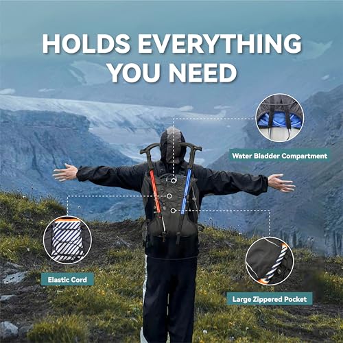 XBT Hydration Pack with 2L Water Bladder – Lightweight Running Vest for Men & Women – Adjustable, Breathable, Reflective Hydration Backpack for Hiking, Cycling, Trail Running, Marathon