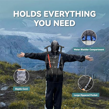 XBT Hydration Pack with 2L Water Bladder – Lightweight Running Vest for Men & Women – Adjustable, Breathable, Reflective Hydration Backpack for Hiking, Cycling, Trail Running, Marathon