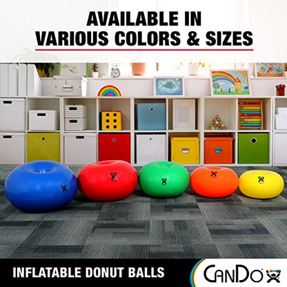 CanDo Donut Exercise, Workout, Core Training, Swiss Stability Ball for Yoga, Pilates and Balance Training in Gym, Office or Classroom - style: 18-inch