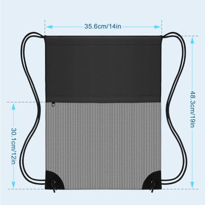 TILYMOL Drawstring Backpack Gym Bag - String Gym Bag for Men & Women, Lightweight Cinch Sports Sackpack for Beach, Travel, Yoga, Swimming, Black Gray - color: 1 Pack-black Gray