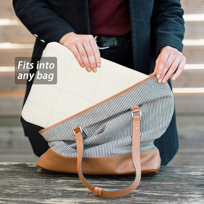 Puffy Laptop Sleeve 15-16 Inch Matte Beige, Waterproof Carrying Case Bag for Women, Fluffy Computer 15.6 HP Case, Compatible with MacBook Pro 16 Inch, MacBook Air M2 M1, Asus/Dell XPS/Lenovo - color: Matte Beige, size: 15-16 inch