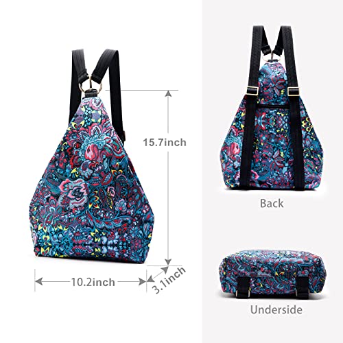 Black Butterfly Premium Backpack for Women, Bohemia Style Fashion Casual Daypack Backpack, Small Backpack Purse (03-blue) - color: 03-blue