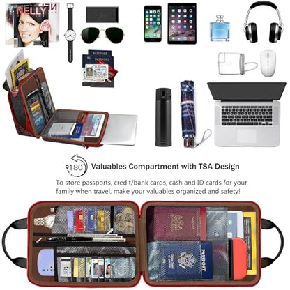 ZINZ Laptop Shoulder Bag 12.3-13 inch Case Sleeve, Expandable Handbag with Valuables Compartment Compatible with MacBook Air/Pro/Neo 13", iPad 12.9"/13"/11", Shockproof,Black-Wine edge - color: Black-wine Edge