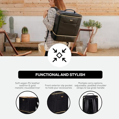Igloo Premium Soft Sided Coolers | Luxe & South Coast Series | Insulated Cooler Bags - color: 26-Can Backpack LX