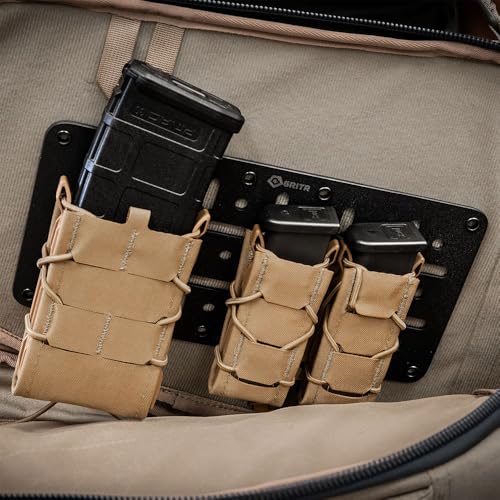 GRITR Kydex Hook & Loop Panel Insert/Adhesive Loop Sheets – Tactical & Military Gear Organizers for Holsters, Mag Carriers, Knife Sheaths, Flashlights, and More - style: X-Large